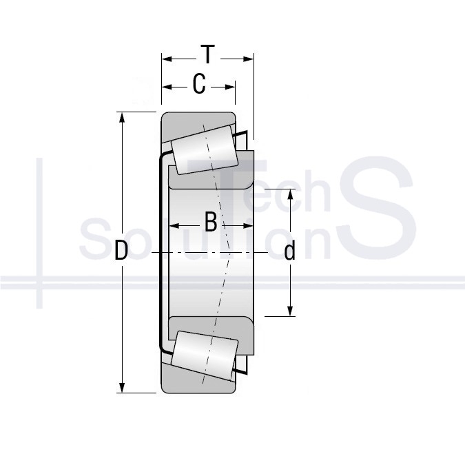 Tapered roller bearing 1027336 m CT 180×380×97 mm
