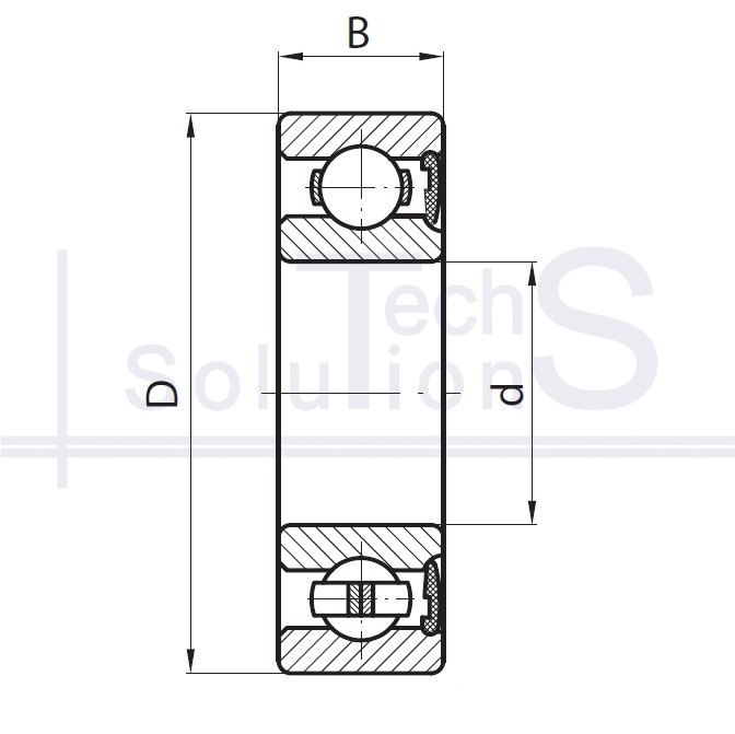 Radial ball bearing 1160304 CT 20×52×18 mm