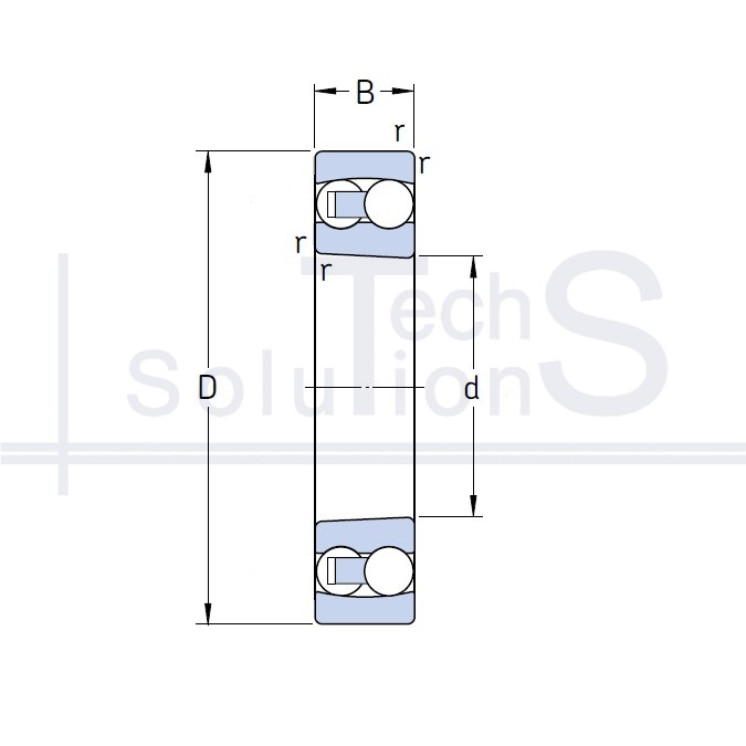 Łożysko kulkowe samonastawne 1320 K/C3 SKF 100×215×47 mm