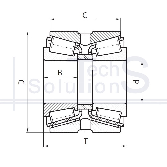 Tapered Roller Bearing 2097944 CT 220×300×110 mm
