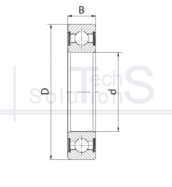 Łożysko kulkowe poprzeczne 2180120 CT 100×150×30 mm