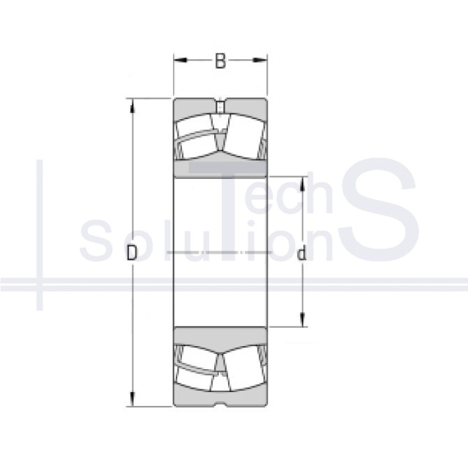 Łożysko baryłkowe poprzeczne 22220 CA/W33 CT 100×180×46 mm