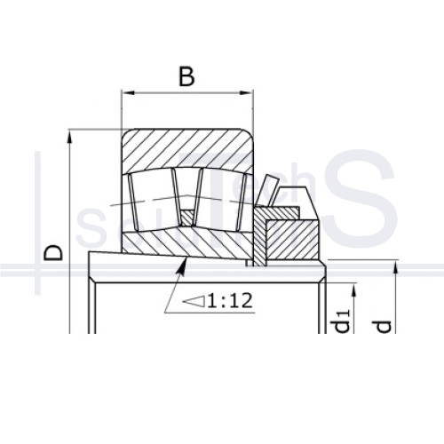 Spherical roller radial bearing 22336 KMBW33 + H2336 CT 180×380×126 mm