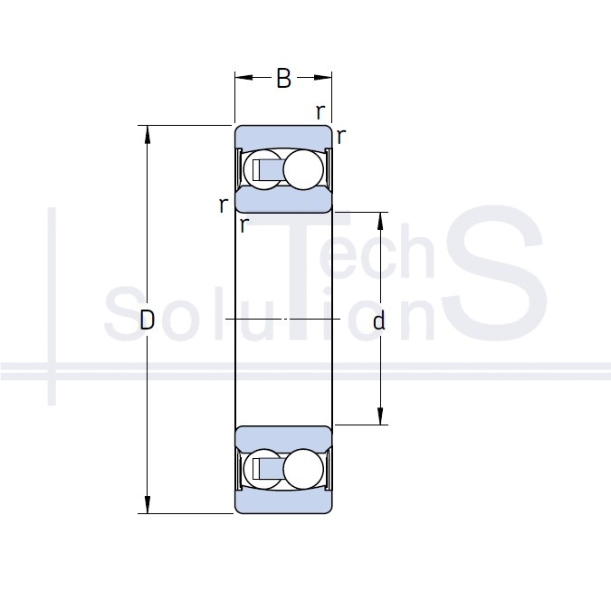 Łożysko kulkowe samonastawne 2310 E-2RS1 TN9 SKF 50×110×40 mm