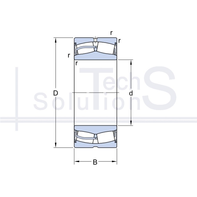 Spherical roller radial bearing 24020-2RS5/VT143B SKF 100×150×50 mm
