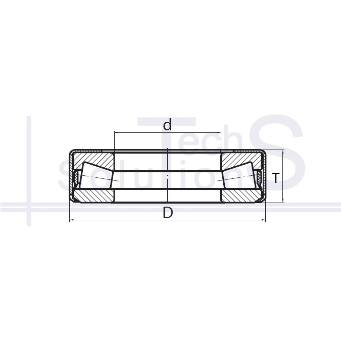 Łożysko wałeczkowe stożkowe wzdłużne 29908 CT 38,4×72,9×21,34 mm