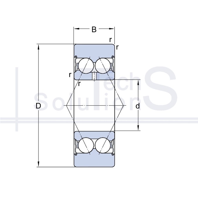 Support roller 305707 C 2Z SKF 35×80×27 mm