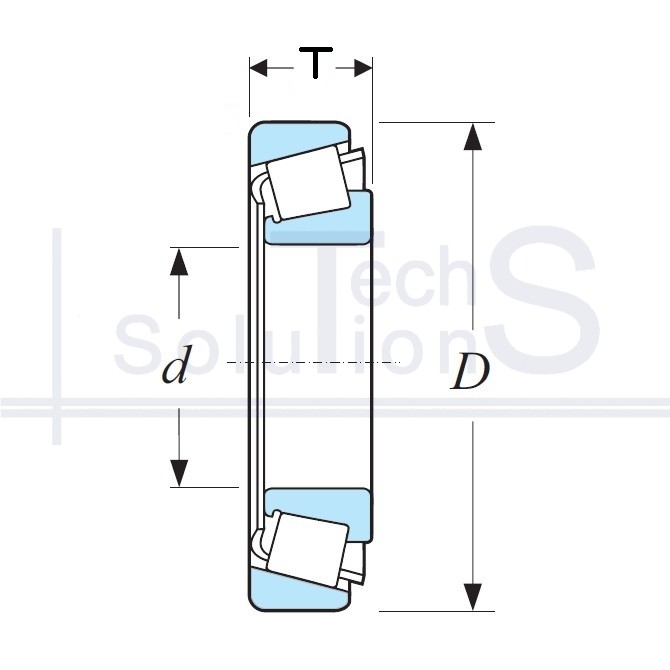 Łożysko wałeczkowe stożkowe 32213 CT 65×120×32,75 mm