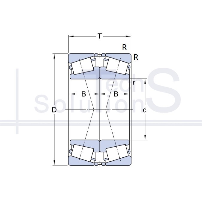 Łożysko stożkowe wałeczkowe 32230 J2/DF SKF 150×270×154 mm