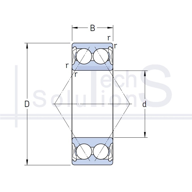 Łożysko kulkowe skośne 3312 A-2Z/C3MT33 SKF 60×130×54 mm