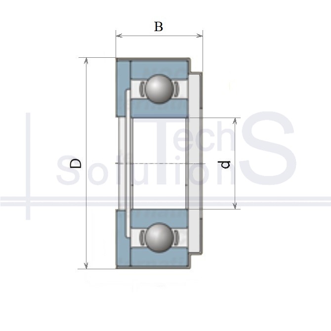 Radial ball bearing 360708 CT