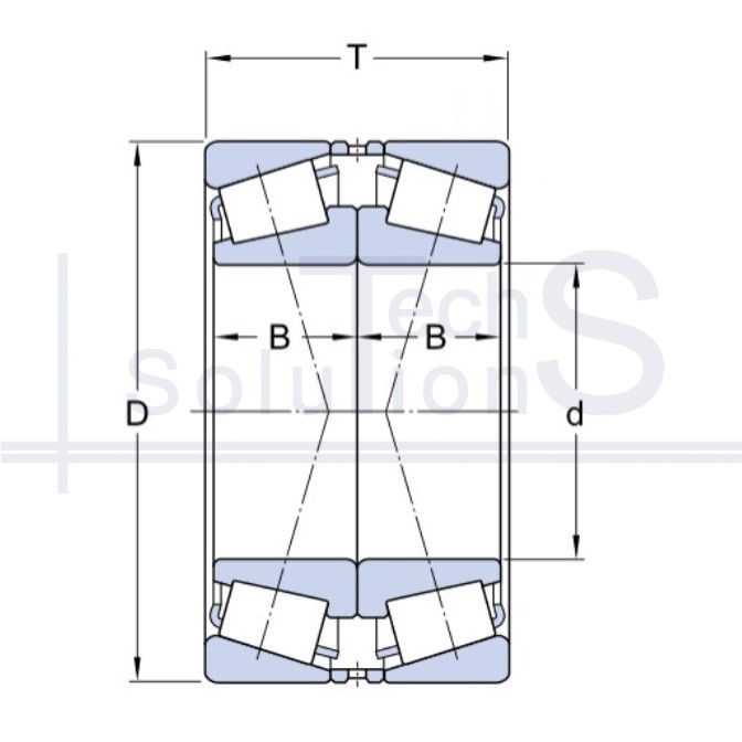 Tapered roller bearing 40471/500 M CT 500×720×217 mm