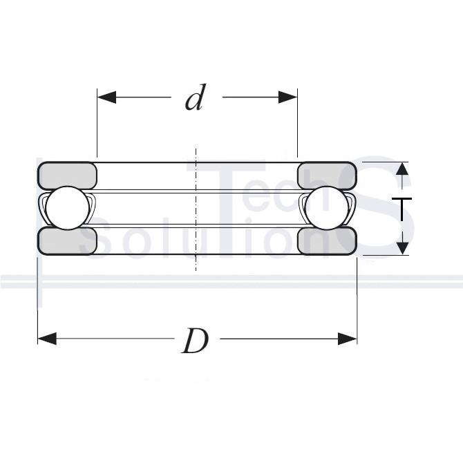 Thrust ball bearing 51426 CT 130×270×110 mm