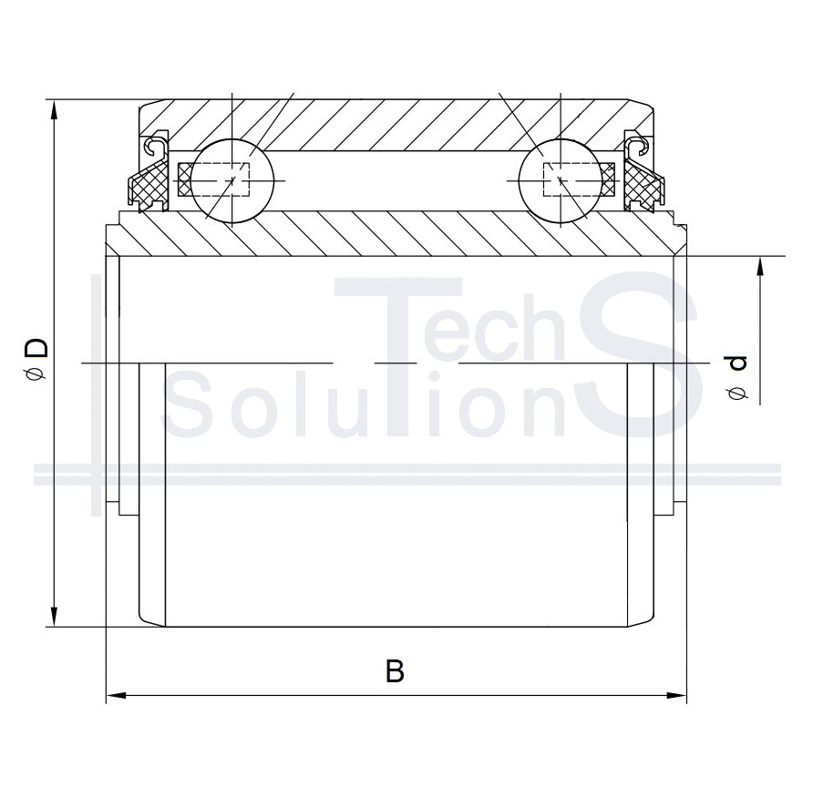 Angular contact ball bearing 5204 KYY2 NTE 20×47×44 mm