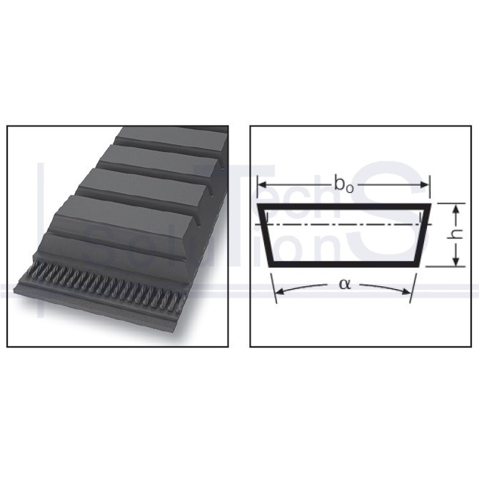 Variable speed belt 52-16-1250 Endura