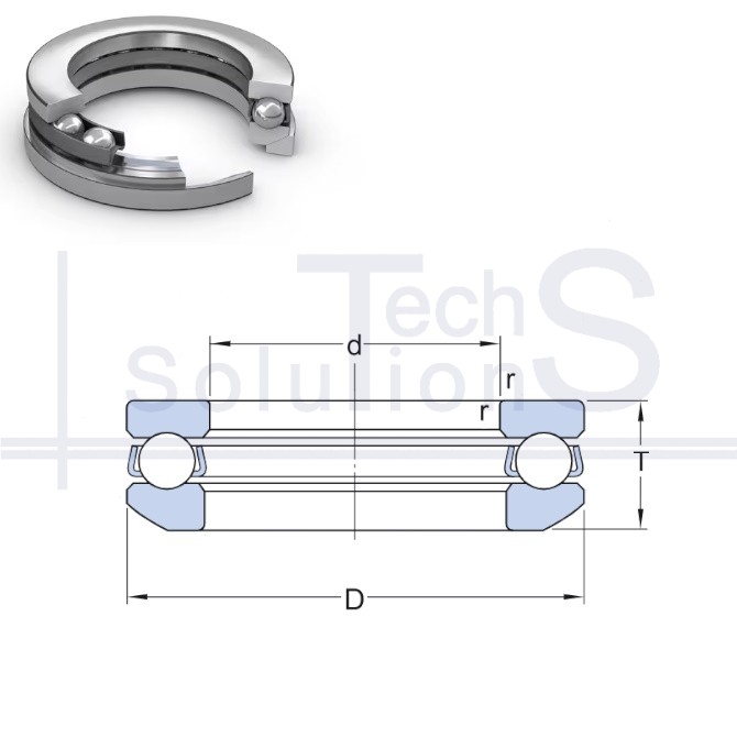 Łożysko kulkowe oporowe 53320 SKF 100×170×59,2 mm
