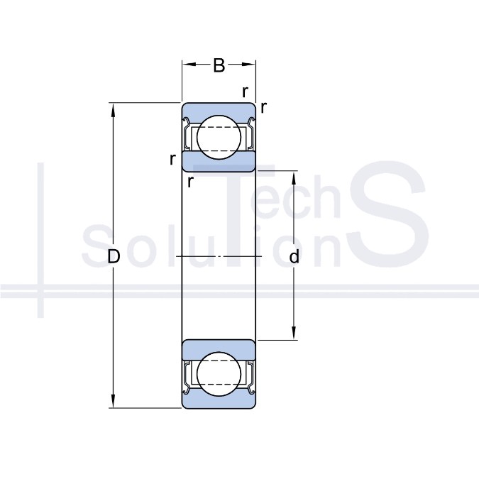 Radial ball bearing 6005 2Z/VA208 SKF 25×52×12 mm