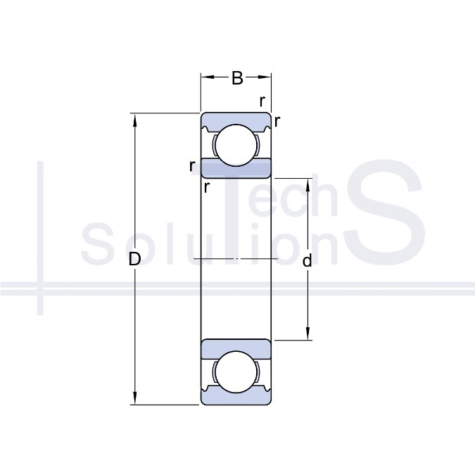 Radial ball bearing 6014 M SKF 70×110×20 mm