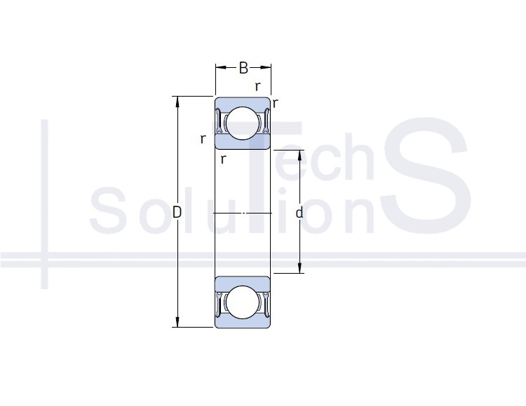Radial ball bearing 61910 2RZ SKF 50×72×12 mm