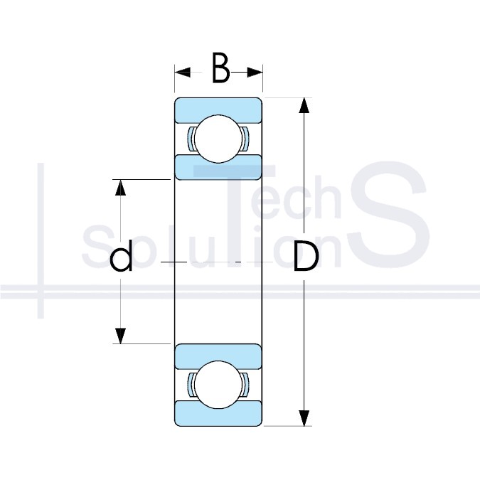 Łożysko poprzeczne 6307 NTE 35×80×21 mm