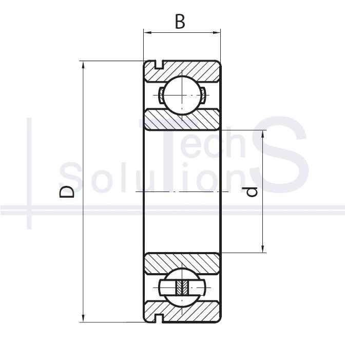 Łożysko kulkowe poprzeczne 314 MN CT 70×150×35 mm