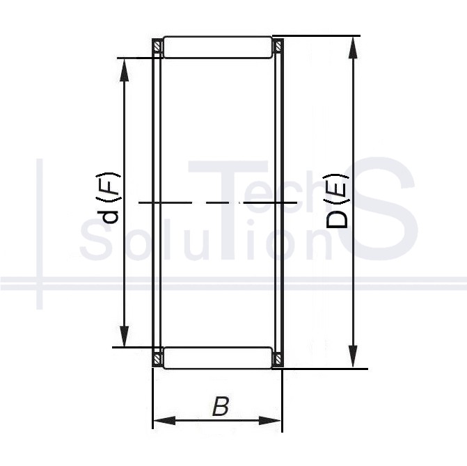 Radial needle bearing K32X52X49 CT 32×52×49 mm
