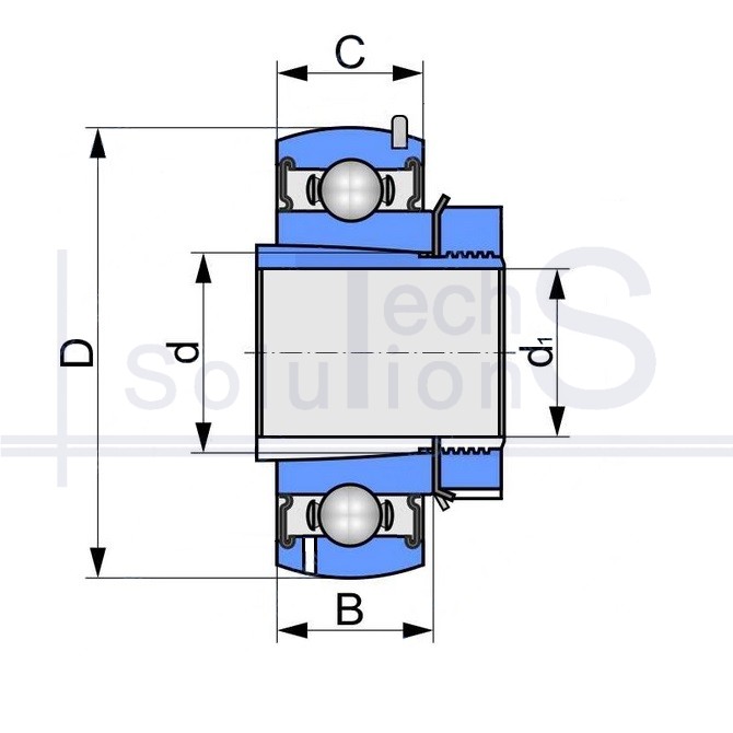 Radial ball bearing 680314 CT 65×150×45 mm