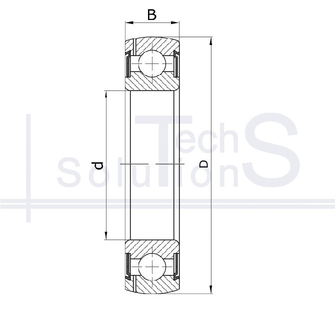 Radial ball bearing 76204-2RS CT 20×47×14 mm