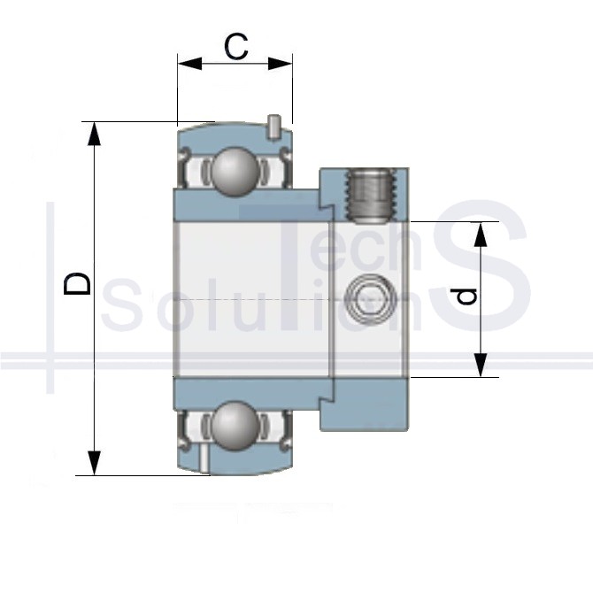 Radial ball bearing 780716 CT