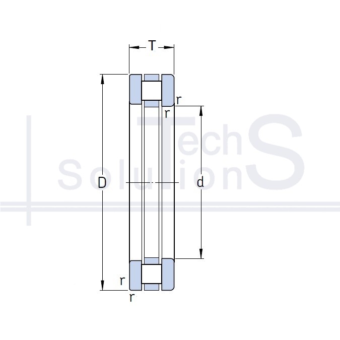 Łożysko walcowe wzdłużne 81112 TN SKF 60×85×17 mm