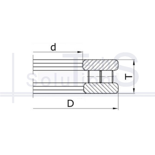 Łożysko walcowe wzdłużne 9889468 K NTE 340×620×170 mm