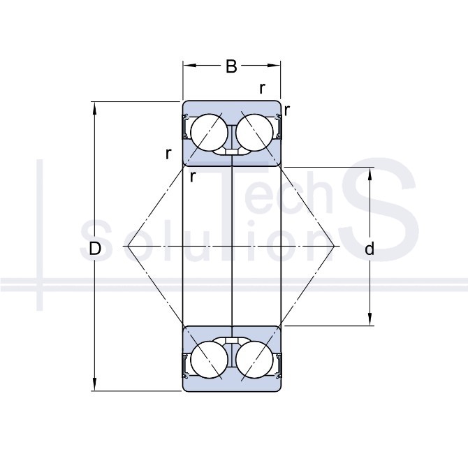Łożysko kulkowe skośne BA2B 440114 AE SKF 15×35×20 mm