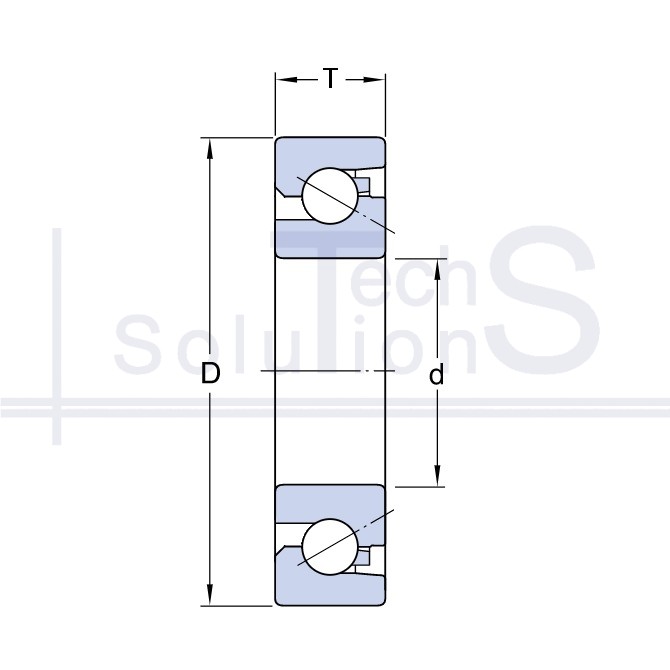 Łożysko kulkowe wzdłużno-promieniowe BSD 3062 CGA SKF 30×62×15 mm