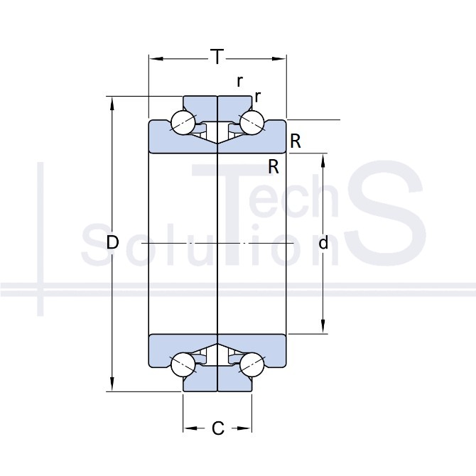 Angular contact ball bearing BTW 95 CTN9/SP SKF 95×145×60 mm