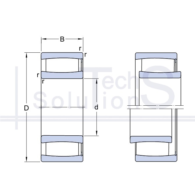 Toroidalne wałeczkowe C 2206 V SKF 30×62×20 mm