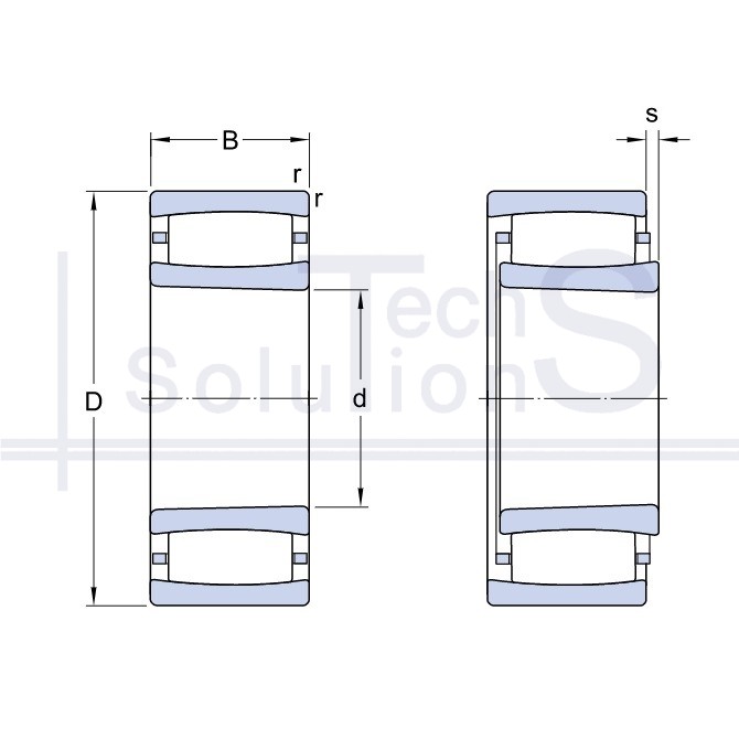 Toroidal Roller Bearing C 2216 K SKF 75×140×33 mm