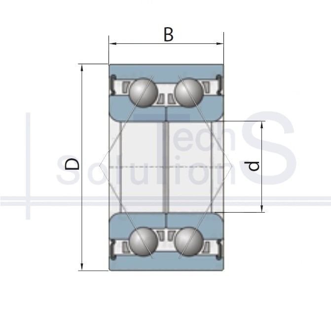 Angular contact ball bearing DAC37720037 CT 37×72×37 mm