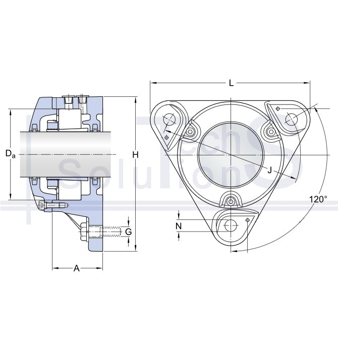 Obudowa łożyska FNL 511 B SKF