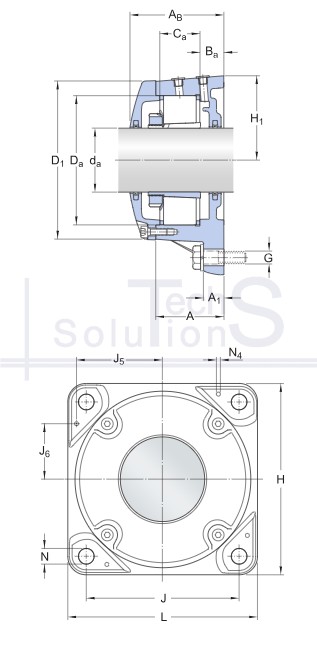 Obudowa łożyska FNL 516 B SKF