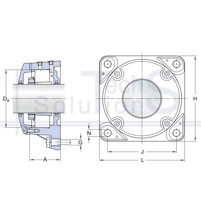 Obudowa łożyska FNL 522 B SKF