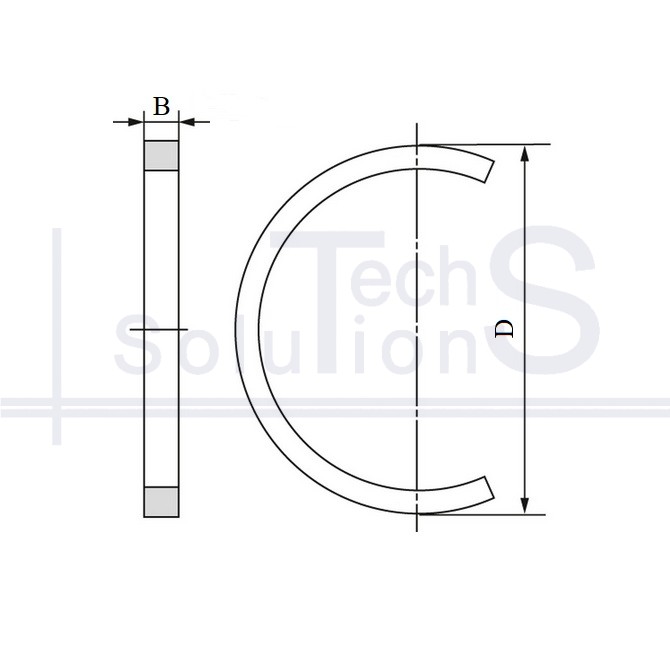 Retaining ring FRB 15,5/130 SKF