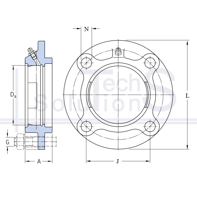 Obudowa łożyska FYC 505 SKF