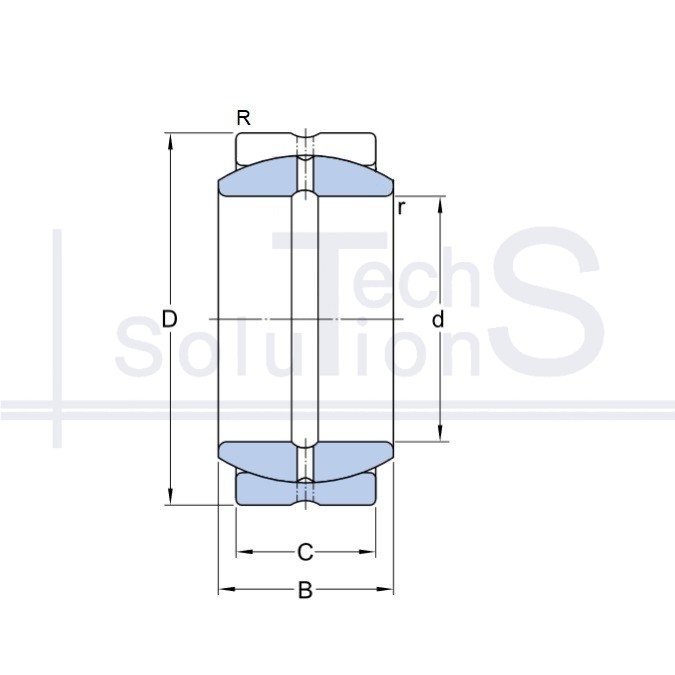 Promieniowe sferyczne łożysko ślizgowe GEZ 012 ES SKF 19,05×31,75×16,662 mm