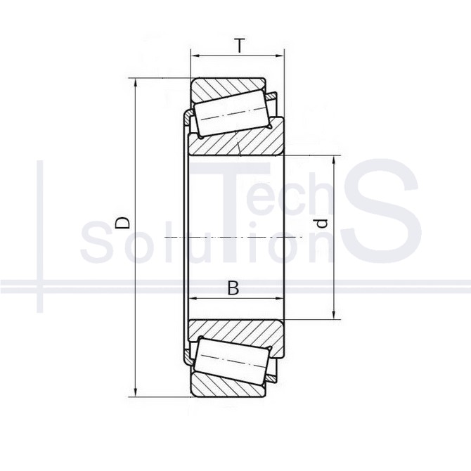 Tapered roller bearing JL 69349/10 CT 38×63×17 mm