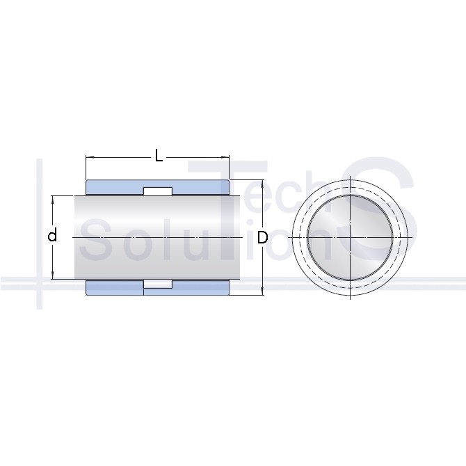 Linear plain bearing LPBR 25 SKF