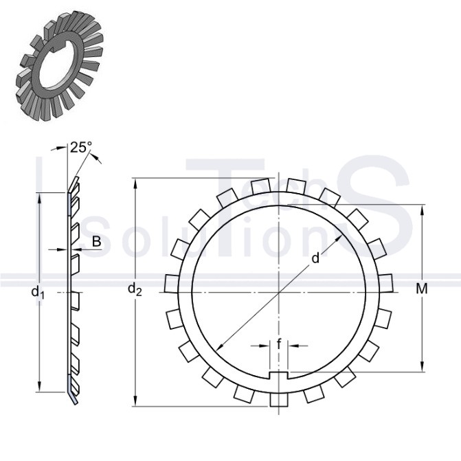 Lock washer MB 20 SKF