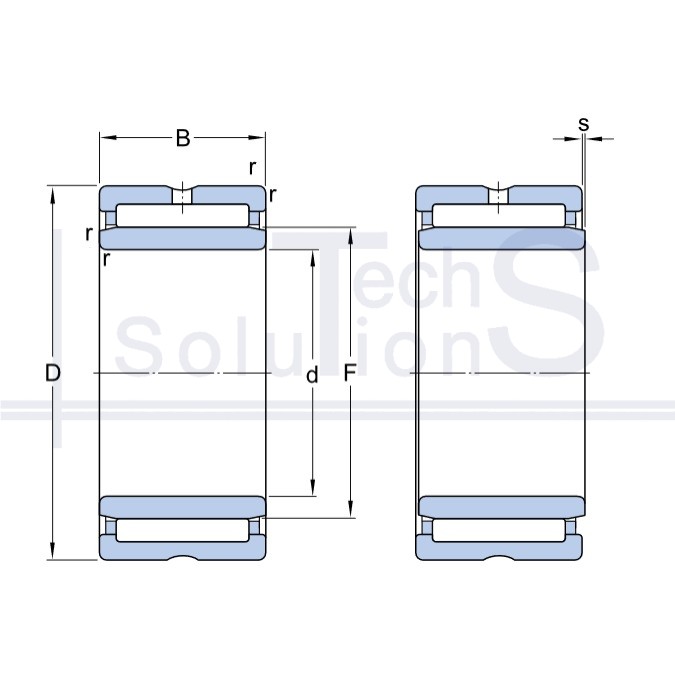 Łożysko igiełkowe poprzeczne NA 6903 SKF 17×30×23 mm
