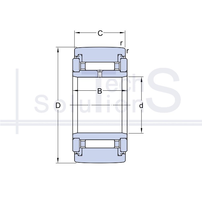 Support roller NATR 6 PPA SKF 6×19×12 mm