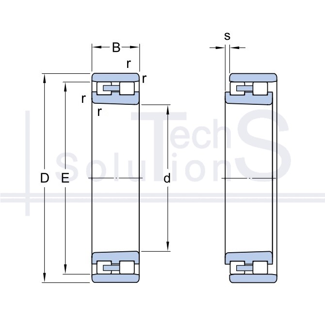 Cylindrical roller radial bearing NN 3024 KTN9/SPW33 SKF 120×180×46 mm