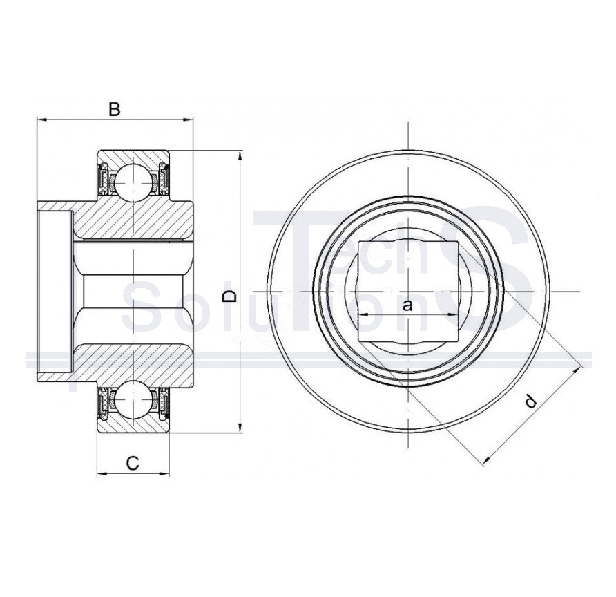 Radial ball bearing SLE47-16S 2RS NTE 16.4×47×25 mm